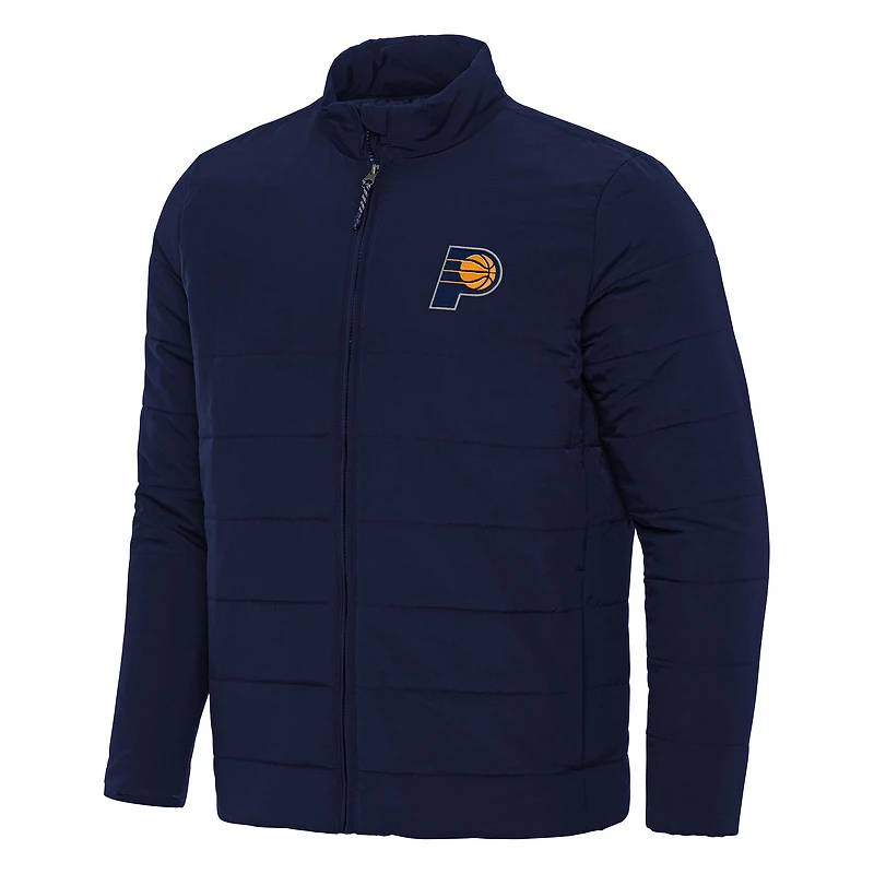 Men's Antigua Navy Indiana Pacers Swelter Full-Zip Puffer Jacket