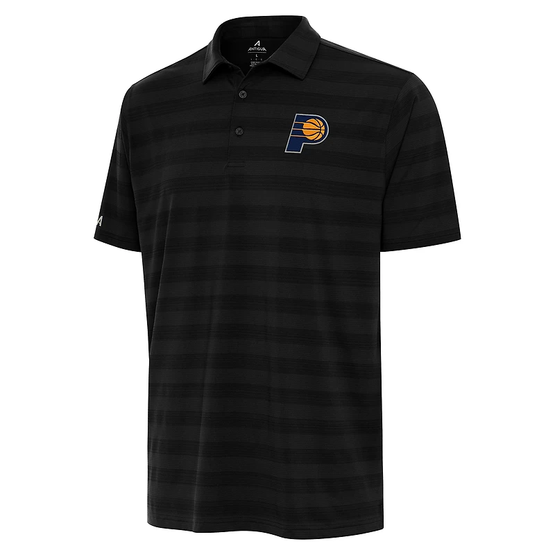 Men's Antigua  Black Indiana Pacers Big & Tall Tunnel Polo