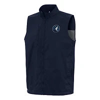 Men's Antigua  Navy Minnesota Timberwolves Brisk Full-Zip Vest