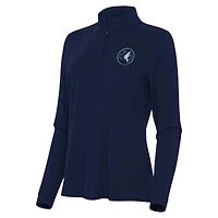 Women's Antigua Navy Minnesota Timberwolves Intent Quarter-Zip Top