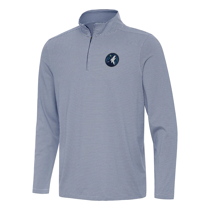 Men's Antigua Navy Minnesota Timberwolves Twine Quarter-Zip Top