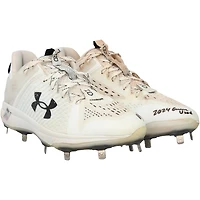 Kerry Carpenter Detroit Tigers Autographed Game-Used White Under Armour Cleats from the 2024 MLB Season with "2024 Game Used" Inscription - RG13322361-62