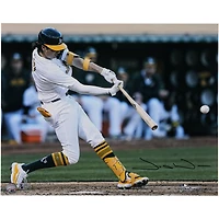 Jacob Wilson Athletics Autographed 16" x 20" Hitting Photograph