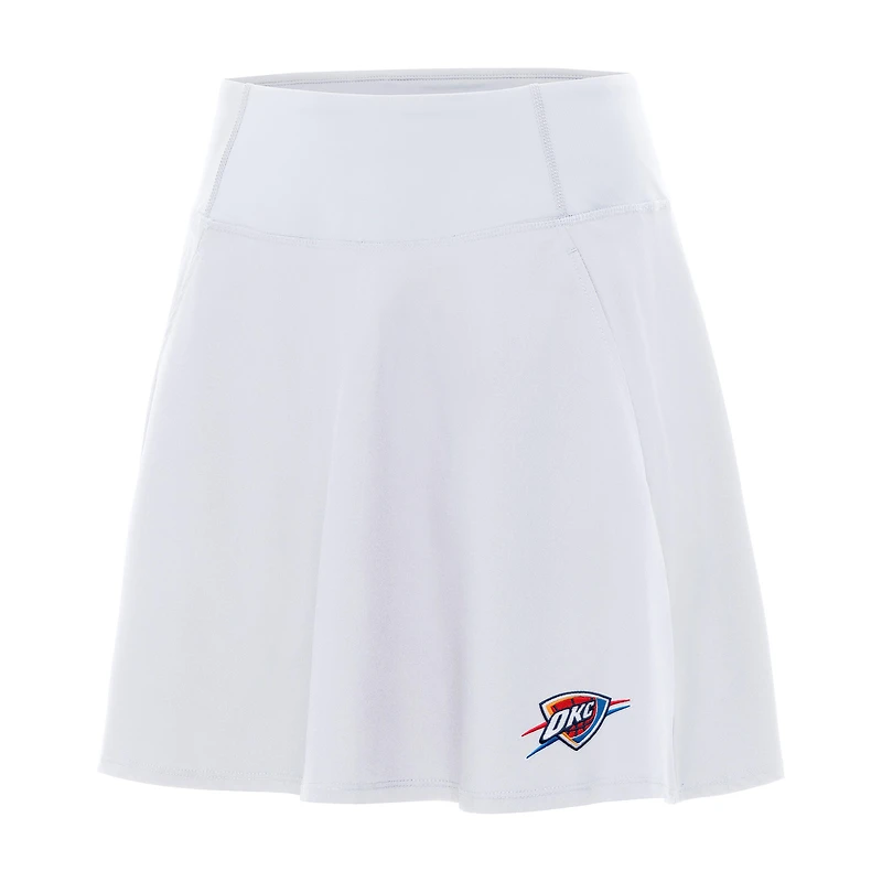 Women's Antigua White Oklahoma City Thunder Chip Skort