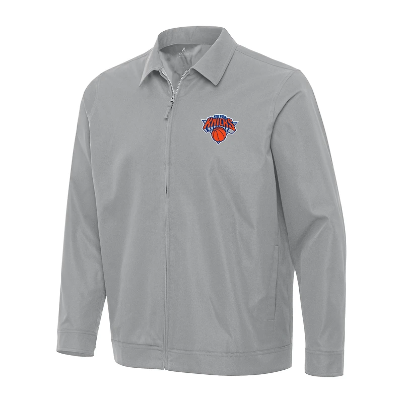 Men's Antigua New York Knicks Pivot Full-Zip Jacket