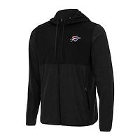 Men's Antigua Black Oklahoma City Thunder Sway Full-Zip Hoodie Jacket