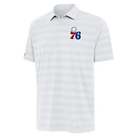 Men's Antigua White Philadelphia 76ers Tunnel Polo