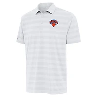 Men's Antigua White New York Knicks Tunnel Polo