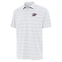 Men's Antigua White Oklahoma City Thunder Tunnel Polo