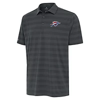 Men's Antigua Pewter Oklahoma City Thunder Tunnel Polo
