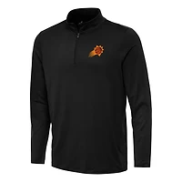 Men's Antigua Black Phoenix Suns Reprocess Quarter-Zip Top