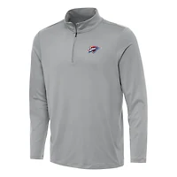 Men's Antigua Gray Oklahoma City Thunder Reprocess Quarter-Zip Top