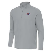 Men's Antigua Gray Oklahoma City Thunder Intent Quarter-Zip Top