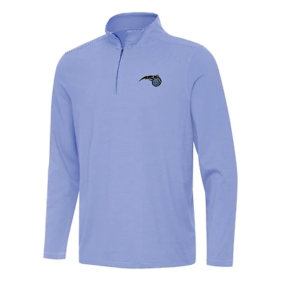 Men's Antigua  Royal Orlando Magic Twine Quarter-Zip Top