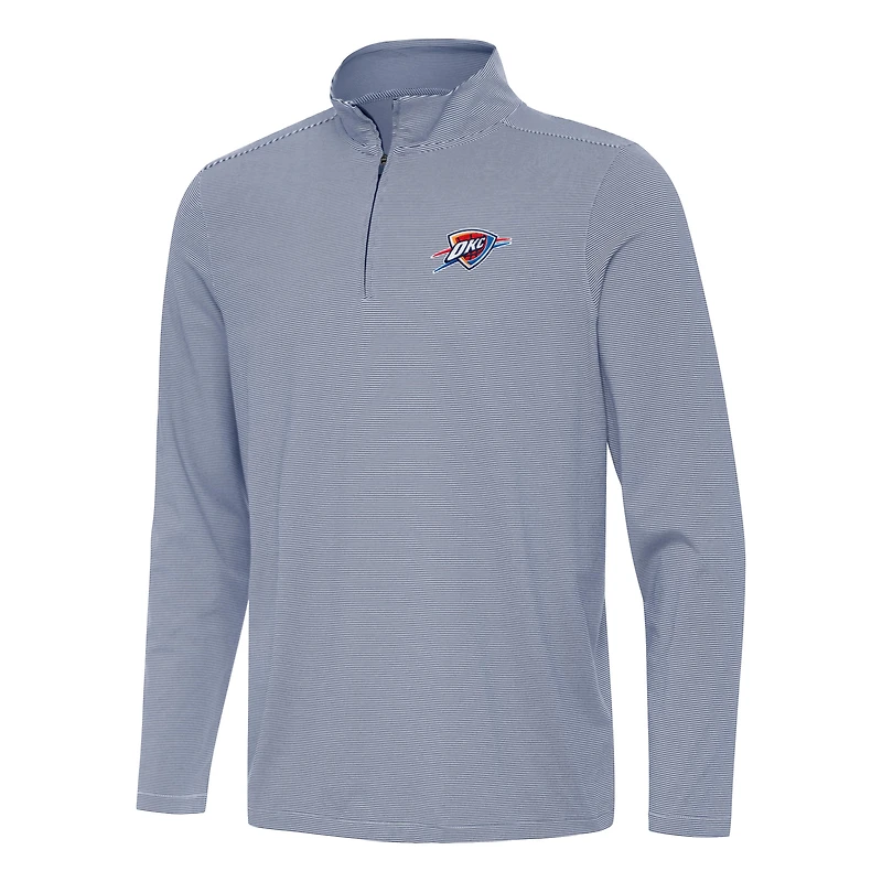 Men's Antigua Navy Oklahoma City Thunder Twine Quarter-Zip Top
