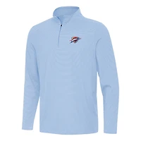 Men's Antigua  Powder Blue Oklahoma City Thunder Twine Quarter-Zip Top