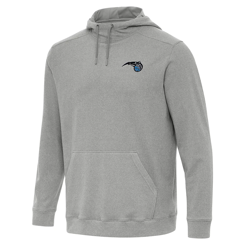 Men's Antigua Heather Orlando Magic Cloud Pullover Hoodie