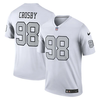 Men's Nike Maxx Crosby White Las Vegas Raiders Legend Player Performance Top