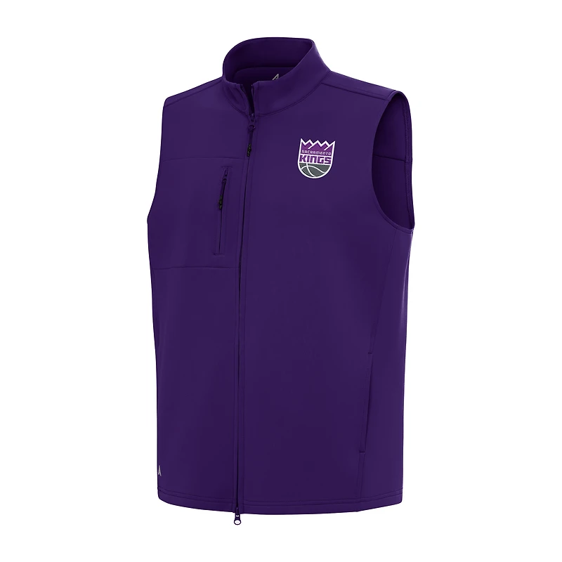 Men's Antigua Purple Sacramento Kings Demand Full-Zip Vest