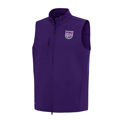 Men's Antigua Purple Sacramento Kings Demand Full-Zip Vest