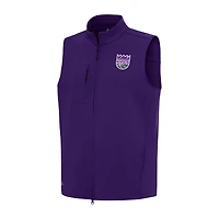 Men's Antigua Purple Sacramento Kings Demand Full-Zip Vest