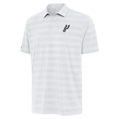 Men's Antigua White San Antonio Spurs Tunnel Polo