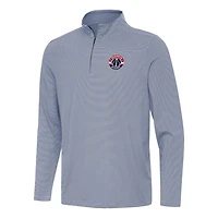 Men's Antigua  Navy Washington Wizards Twine Quarter-Zip Top