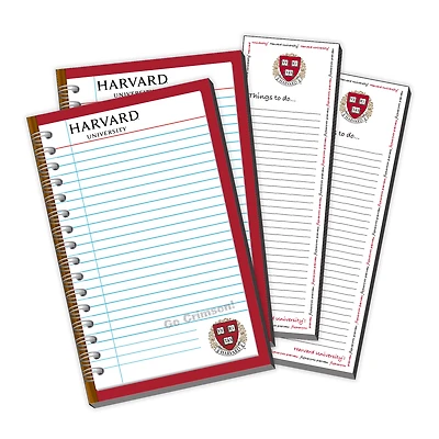 Harvard Crimson 4-Pack Memo Pad & Things To Do Pad