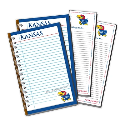 Kansas Jayhawks 4-Pack Memo Pad & Things To Do Pad