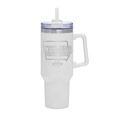 White Iowa State Cyclones 40oz. Rocky My State Tumbler