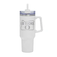 White Oregon Ducks 40oz. Rocky My State Tumbler