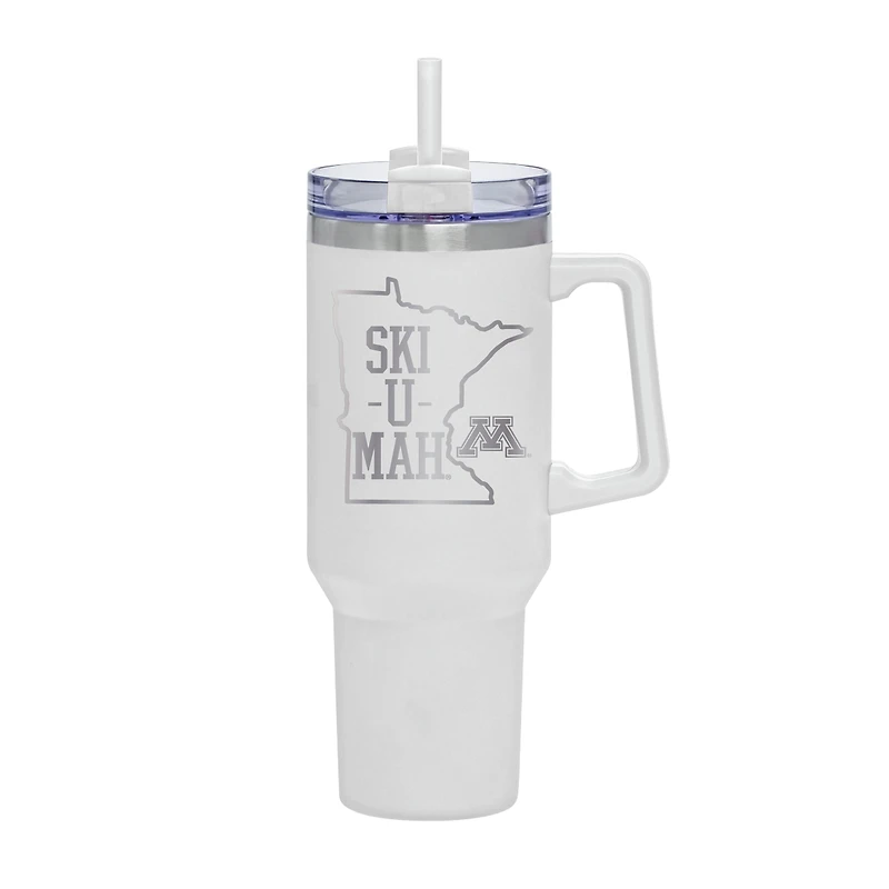 White Minnesota Golden Gophers 40oz. Rocky My State Tumbler