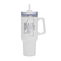 White Ole Miss Rebels 40oz. Rocky My State Tumbler
