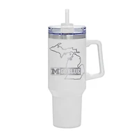 White Michigan Wolverines 40oz. Rocky My State Tumbler