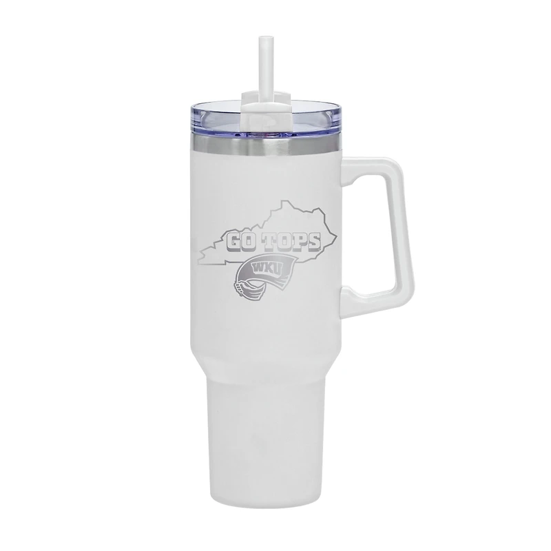 White Western Kentucky Hilltoppers 40oz. Rocky My State Tumbler
