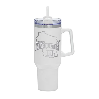 White Marquette Golden Eagles 40oz. Rocky My State Tumbler