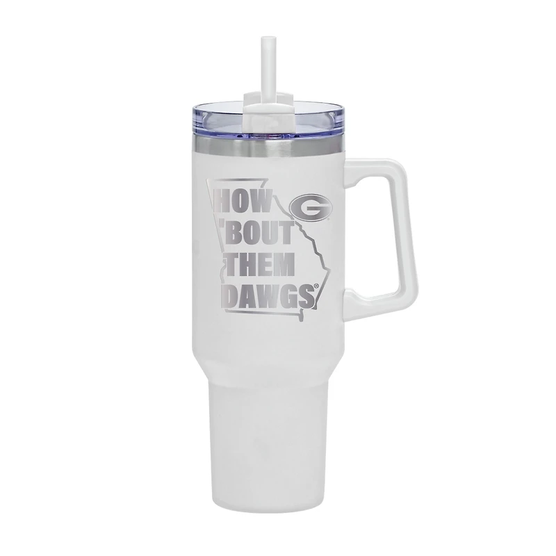 White Georgia Bulldogs 40oz. Rocky My State Tumbler