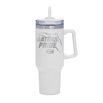 White Florida Gators 40oz. Rocky My State Tumbler