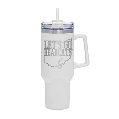 White Cincinnati Bearcats 40oz. Rocky My State Tumbler