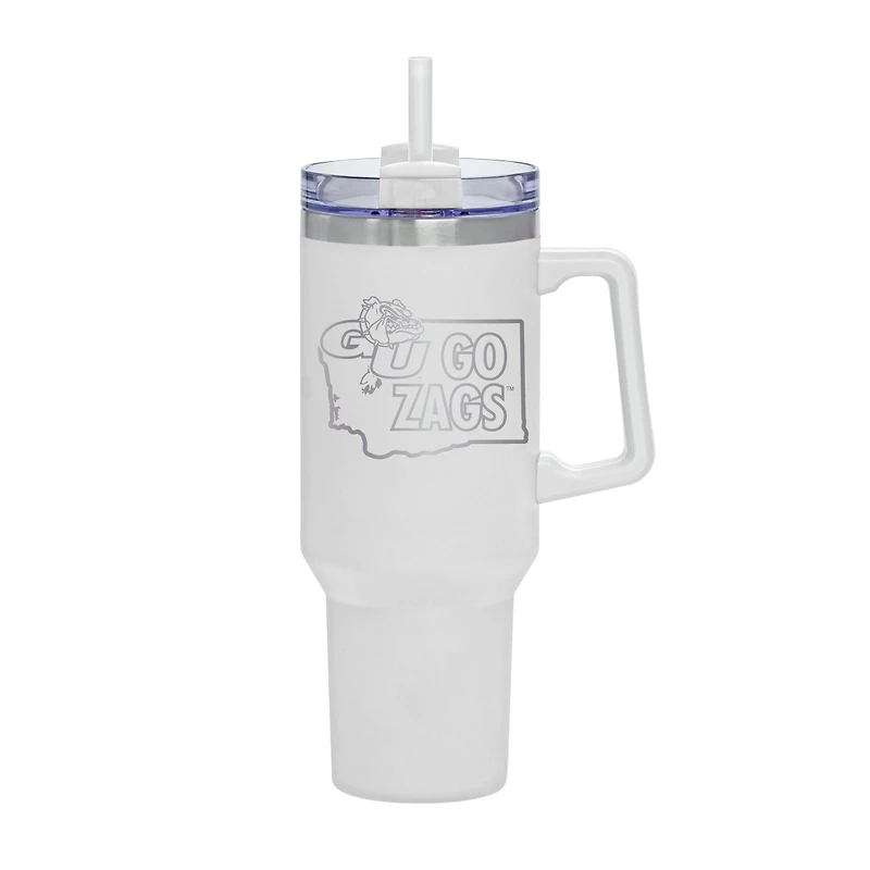 White Gonzaga Bulldogs 40oz. Rocky My State Tumbler