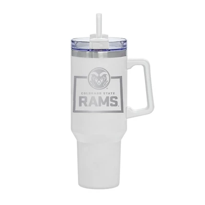White Colorado State Rams 40oz. Rocky My State Tumbler