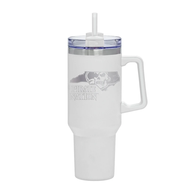 White ECU Pirates 40oz. Rocky My State Tumbler