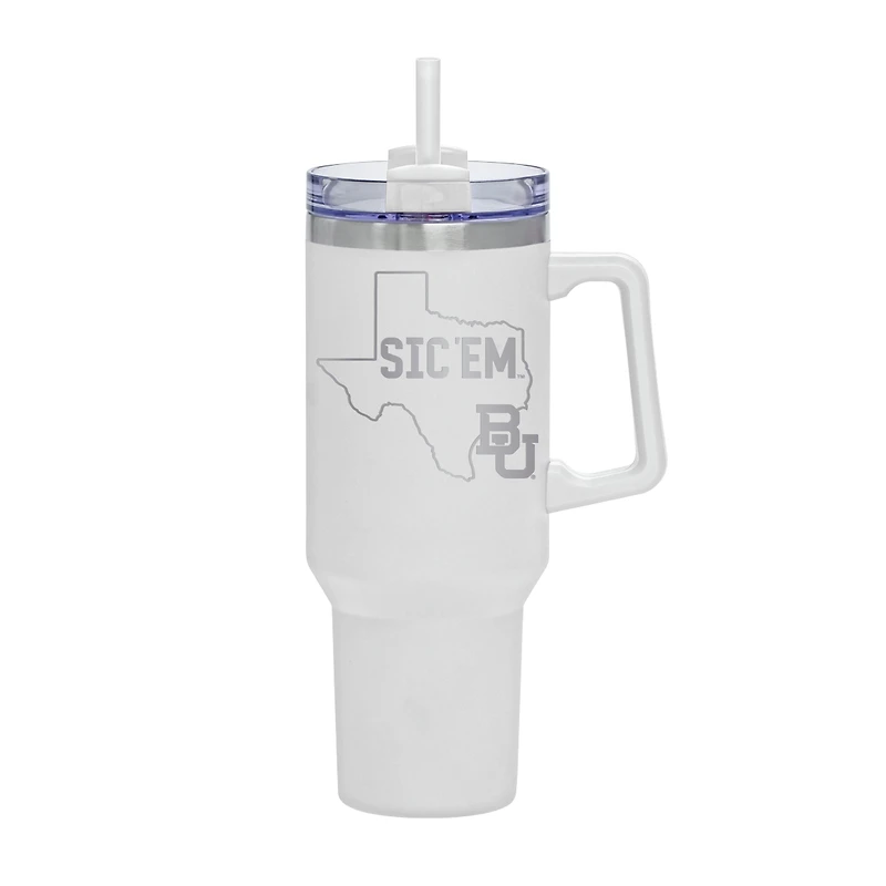 White Baylor Bears 40oz. Rocky My State Tumbler