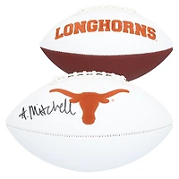 Adonai Mitchell Texas Longhorns Autographed White Panel Football