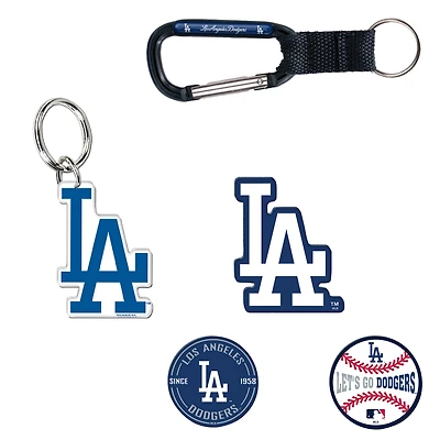 WinCraft Los Angeles Dodgers 5-Pack Key Ring and Fridge Magnet Set