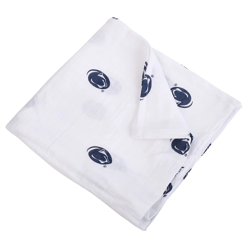 Infant Three Little Anchors  Penn State Nittany Lions 47'' x 47'' Muslin Swaddle Blanket