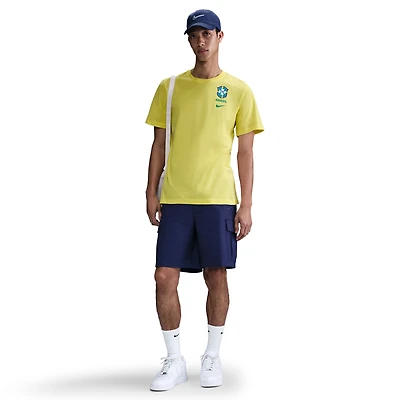 Men's Nike  Yellow Brazil Women's National Team Crest T-Shirt
