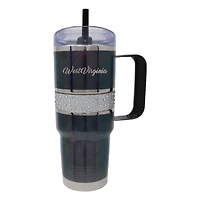 West Virginia Mountaineers 32oz. MyBevi Rhinestone Hollywood Travel Mug