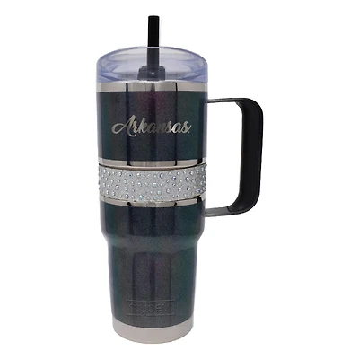 Arkansas Razorbacks 32oz. MyBevi Rhinestone Hollywood Travel Mug