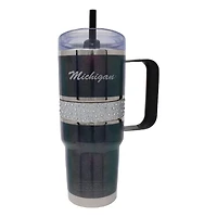 Michigan Wolverines 32oz. MyBevi Rhinestone Hollywood Travel Mug